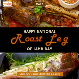 Online Editable National Roast Leg of Lamb Day in United States May 7 Instagram Post