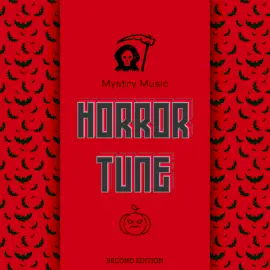 Online Editable Red and Black Horror Tune CD Cover