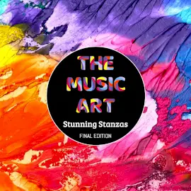 Online Editable Colorful Music Art CD Cover