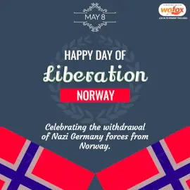 Online Editable Day of liberation in Norway May 8 Instagram Post