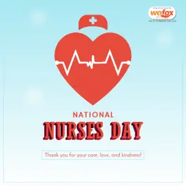 Online Editable National Nurses Day May 6 Social Media Post