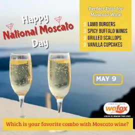 Online Editable Happy National Moscato Day Instagram Post