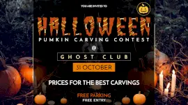 Online Editable Halloween Party with Zombie Eye Font Facebook Event Cover