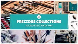 Online Editable Precious Collections of Face Makeup 6 Grid Photo Collage