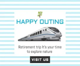 Online Editable Retirement Travel Medium Rectangle Ad