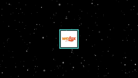 Online Editable Flat Logo Animation with Space Particles Intro