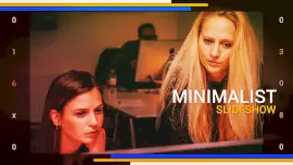 Online Editable Minimalistic Photo with Text Sleek Video Slideshow
