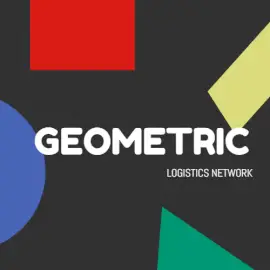 Online Editable Geometric Logistics Network Etsy Shop Icon