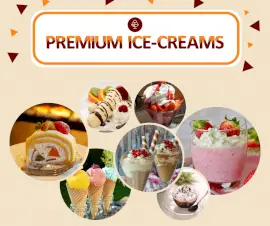 Online Editable Premium Ice Cream 7 Grid Photo Collage