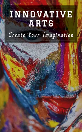 Online Editable Innovative Arts Book Cover