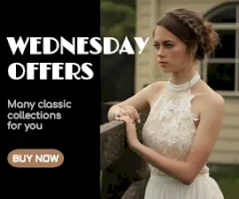 Online Editable Occasion Dresses Wednesday Offer Medium Rectangle Ad