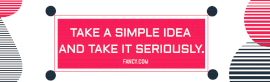 Online Editable Abstract Fancy Quotes LinkedIn Banner