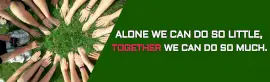 Online Editable Working Together Quotes LinkedIn Banner