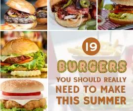 Online Editable 19 Burger Varieties for Summer 5 Grid Photo Collage
