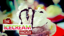 Online Editable Hot Pink and Light Green Ice Cream Fancy Text YouTube Thumbnail