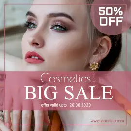 Online Editable Cosmetics Items Sales for Women's Makeup GIF Post
