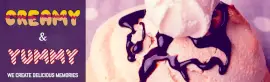 Online Editable Delicious Ice Cream LinkedIn Banner