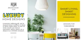 Online Editable Luxury Home Design Twitter Post