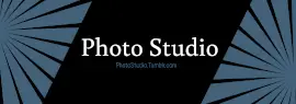 Online Editable Black and Gray Photo Studio Tumblr Banner