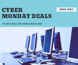 Online Editable Cyber Monday Sales Large Rectangle Ad
