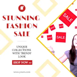 Online Editable Women's Stunning Fashion Sale GIF Post