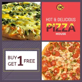 Online Editable Soft Red Cheesy Mexican Pizza Menus GIF Post