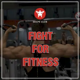 Online Editable Red Fancy Font Fitness Club Instagram Post