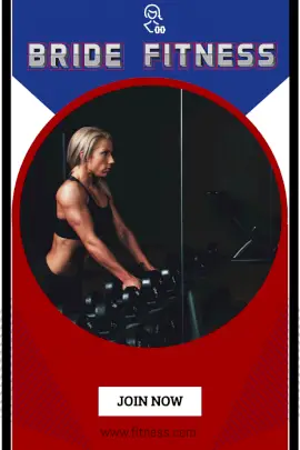 Online Editable Women Fitness Pinterest Graphic
