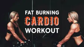 Online Editable Cardio Workout Fitness Influencer YouTube Thumbnail