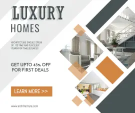 Online Editable Luxury Homes Facebook Post