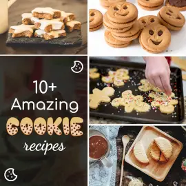 Online Editable Sugar Cookie Recipe 4 Grid Photo Collage