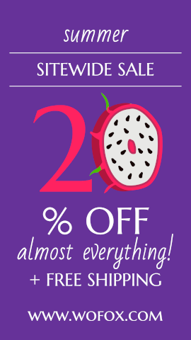 Online Editable Summer Sitewide Sale GIF Post