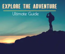 Online Editable Explore Adventure Tour Guide Large Rectangle Ad