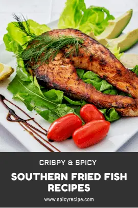 Online Editable Spicy Fried Fish Recipe Tumblr Graphic