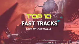 Online Editable Yellow and Dark Desaturated Pink Rock and Rave YouTube Thumbnail