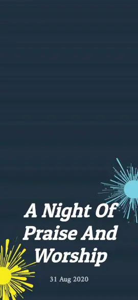 Online Editable Night of Worship Snapchat Geofilter