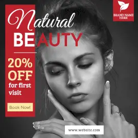 Online editable Beauty Salon Deals Instagram Ad