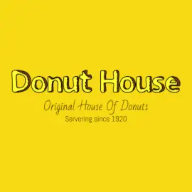 Online Editable Mustard and Chocolate Donut Styled Text Logo Design