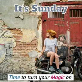 Online Editable Sunday Enjoyment with High-Res Image Instagram Post