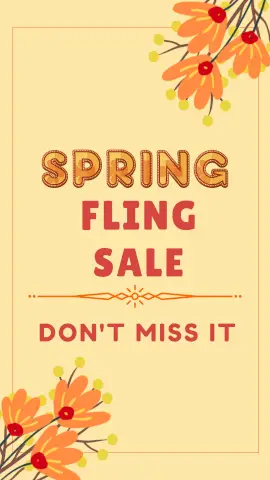 Online Editable Minimalist Blossom Spring Sales & Promotion Story