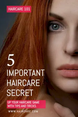 Online Editable Haircare Secret Tips Blog Graphic