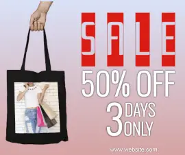 Online Editable Pink Sale Offers Photo Mockup