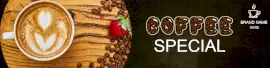 Online Editable Speciality Coffee on Table Etsy Shop Cover