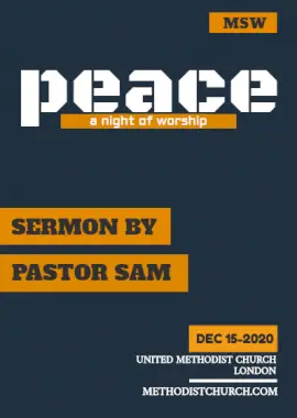 Online Editable Pastor Sermon Portrait Invitation