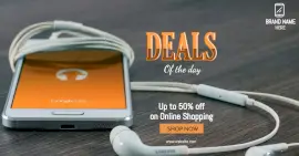 Online Editable Electronic Accessories Sale Facebook Ad Post