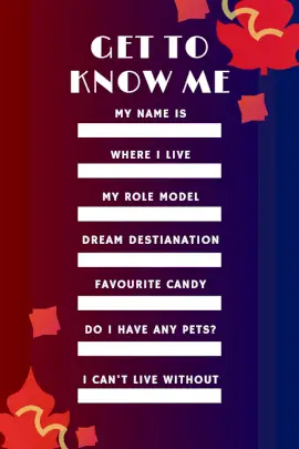 Online Editable Know Me Quiz Pinterest Graphic