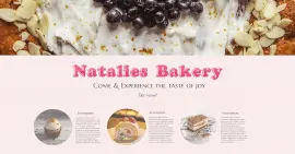 Online Editable Natalie's Bakery Facebook Ad Post