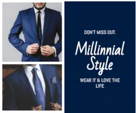 Online Editable Millennial Dress Style Large Rectangle Ad