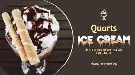 Online Editable Quarts Ice Cream Facebook App Ad