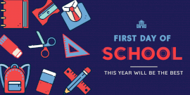 Online Editable School Reopening Twitter Post